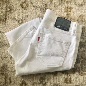 White Levi’s Denim